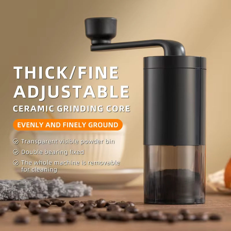 Manual Coffee Bean Grinder Portable Grinder Home Outdoors Travel Hand Crank Coffee Grinder Adjustable Bean Grinde